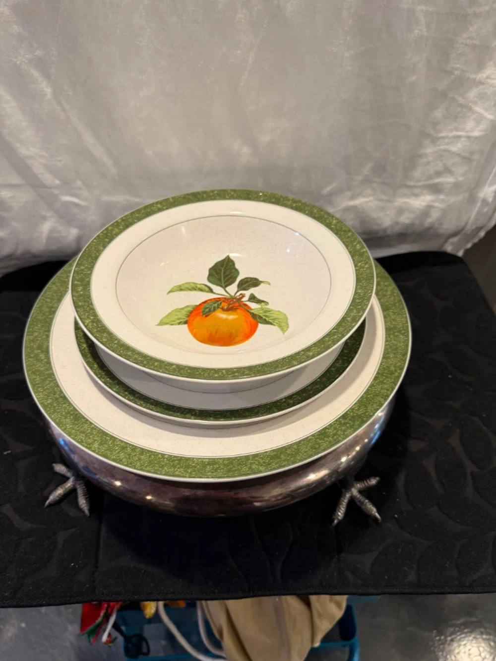 Vintage service for  4 fruit delight collection by Christopher Stuart Y2225